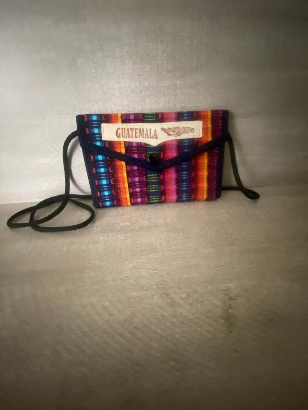 Guatemalan Artisan Colorful Woven Crossbody Wallet Purse Multi